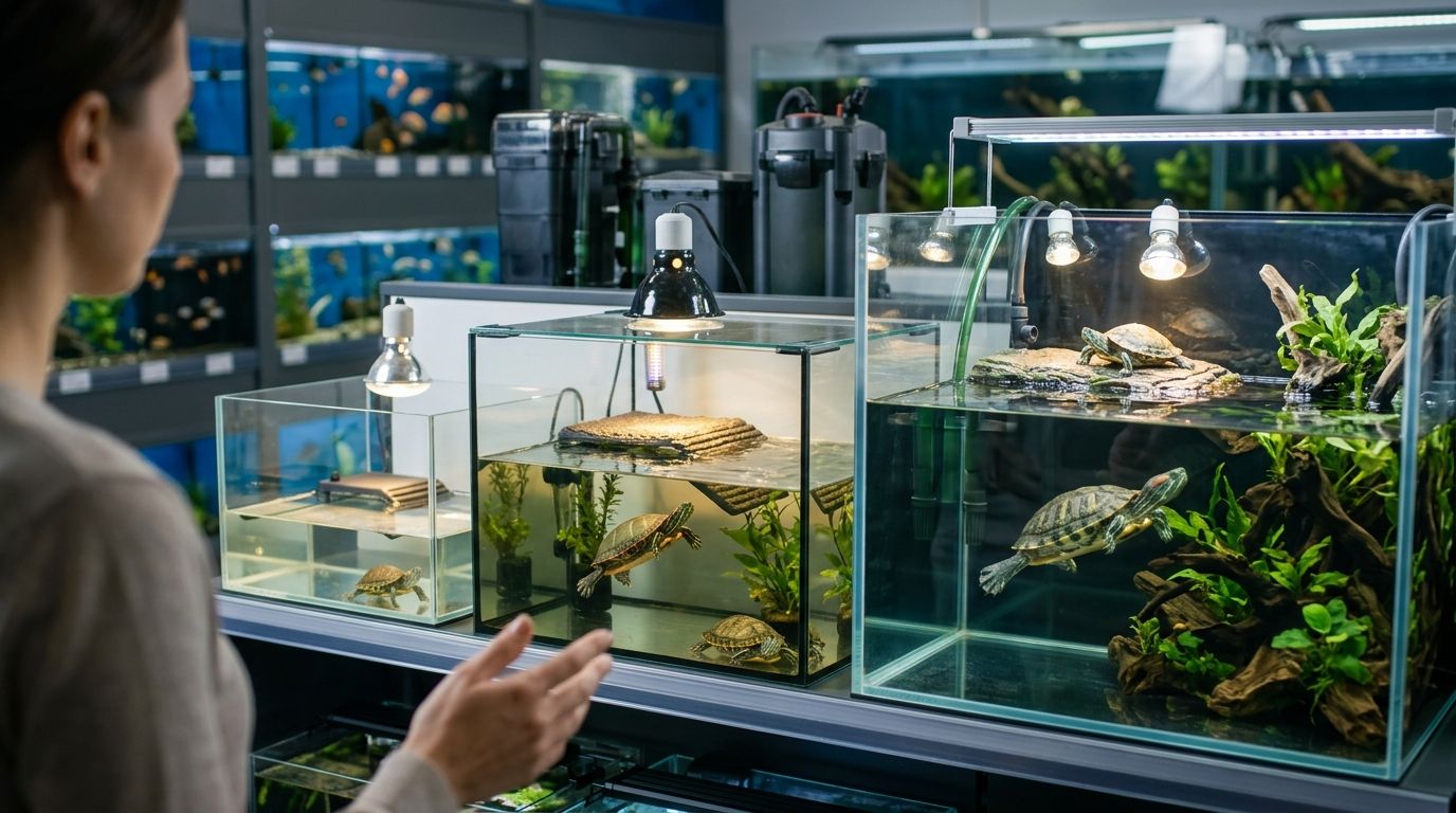 Jakie akwarium (akwaterrarium) wybrać dla żółwia wodnego?